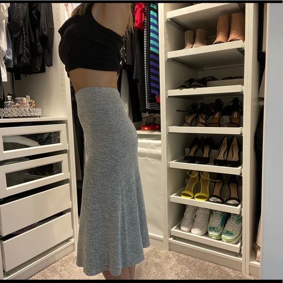 Aritzia Wilfred Free Heather Grey Skirt size XXS - Picture 2 of 3
